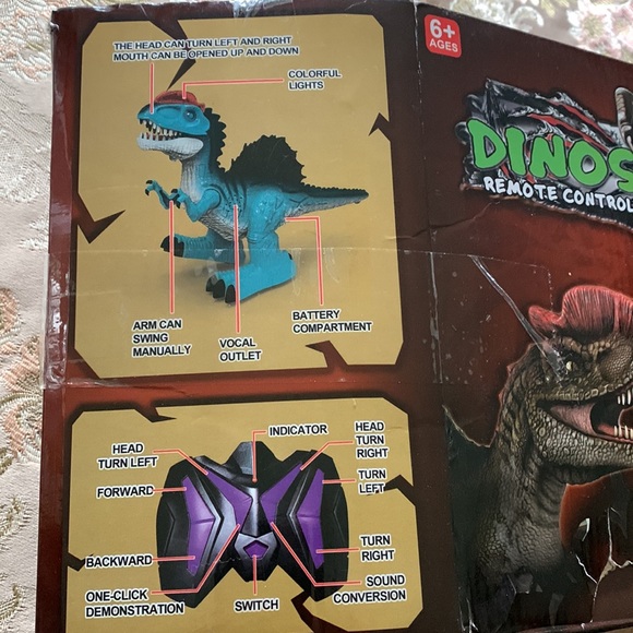 Toys Dinosaur Remote Control Dilophosaurus New In Battered Box Poshmark